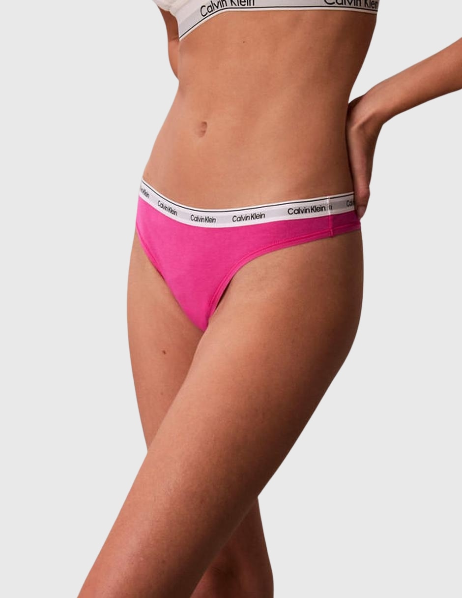 Set tanga de algodón y elastano para mujer 6