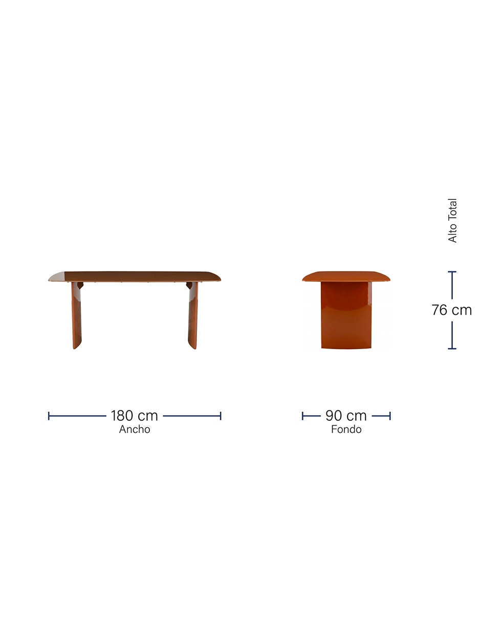 Mesa de comedor extensible Cali Brum