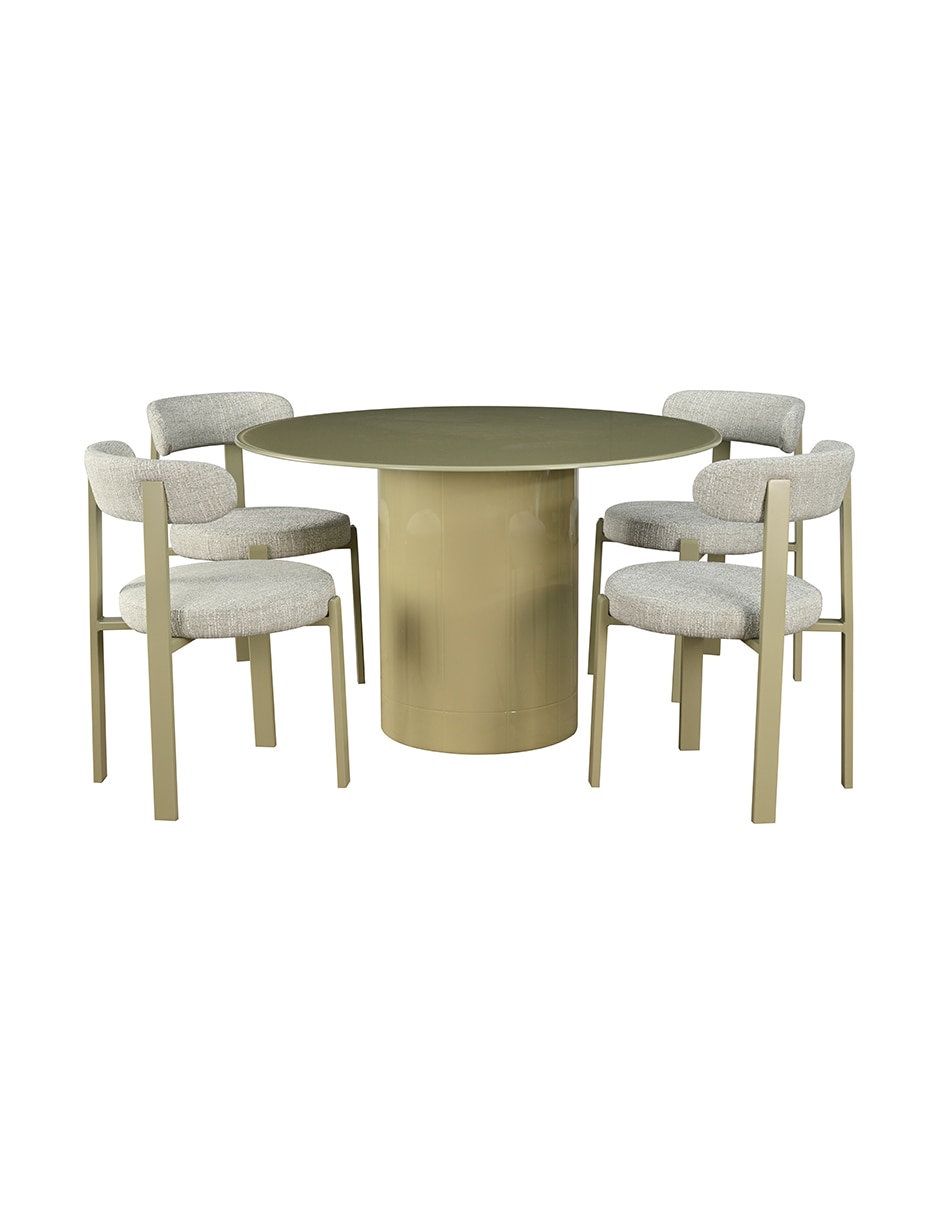 Mesa extensible Cartagena de vidrio 3