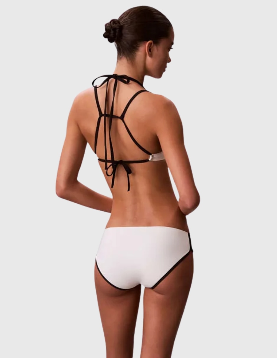 Bikini bikini estampado logo a la cintura para mujer 3
