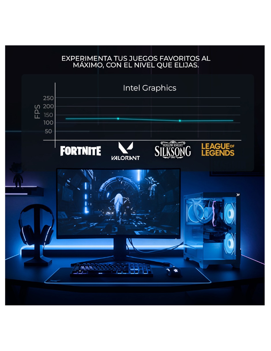 Computadora gamer Xtreme Pc Gaming xtpci516gbhd630sw Intel Core i5 Intel UHD 630 16 GB RAM 500 GB SSD