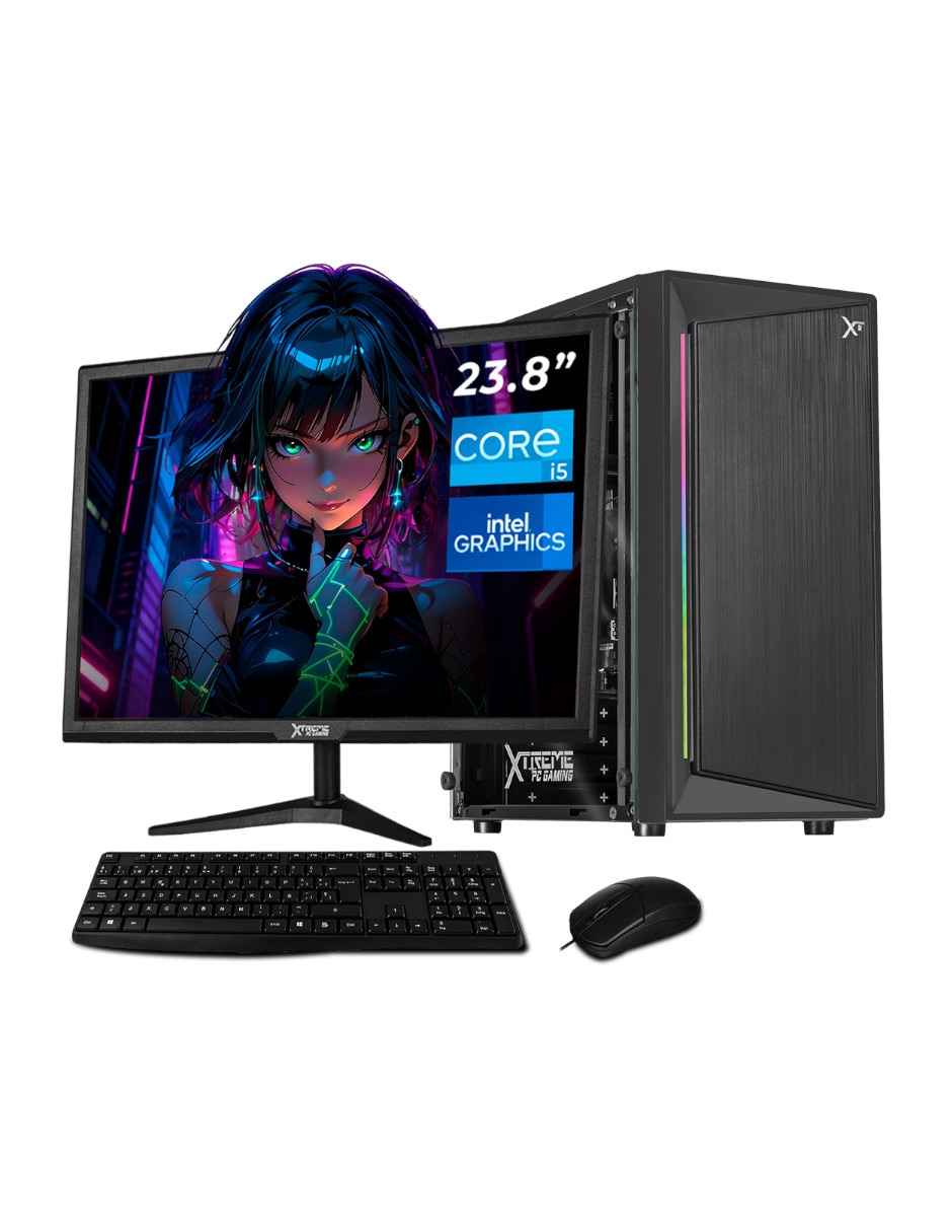 XTREME PC GAMING Computadora gamer xtreme pc gaming xtpci516gbhd630msg 23.8 pulgadas full hd intel core i5 intel uhd 630 16 gb ram 500 gb SSD