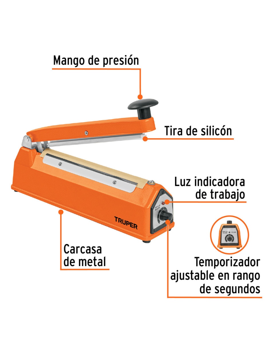 Sellador de bolsas Truper