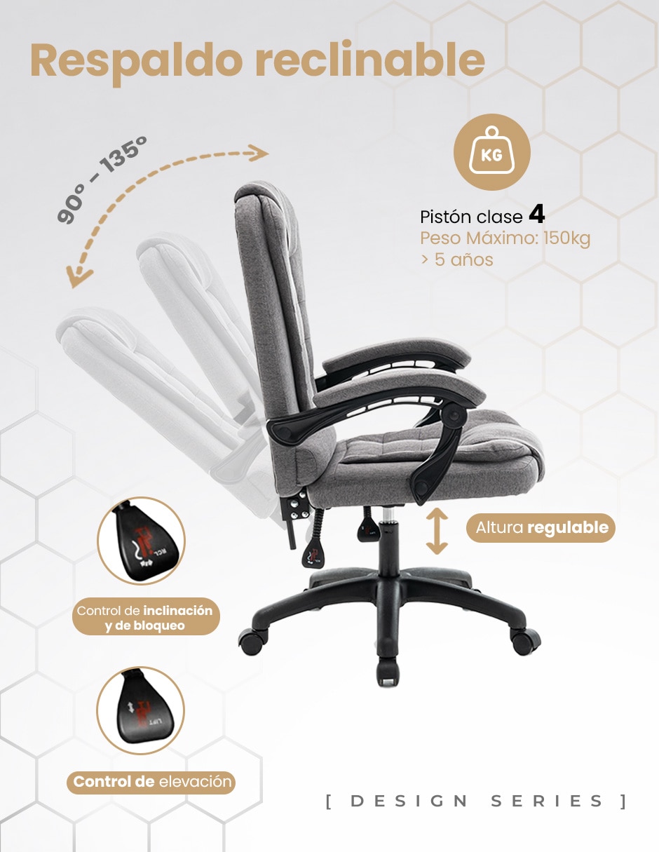 Silla de escritorio lino foundation beckon