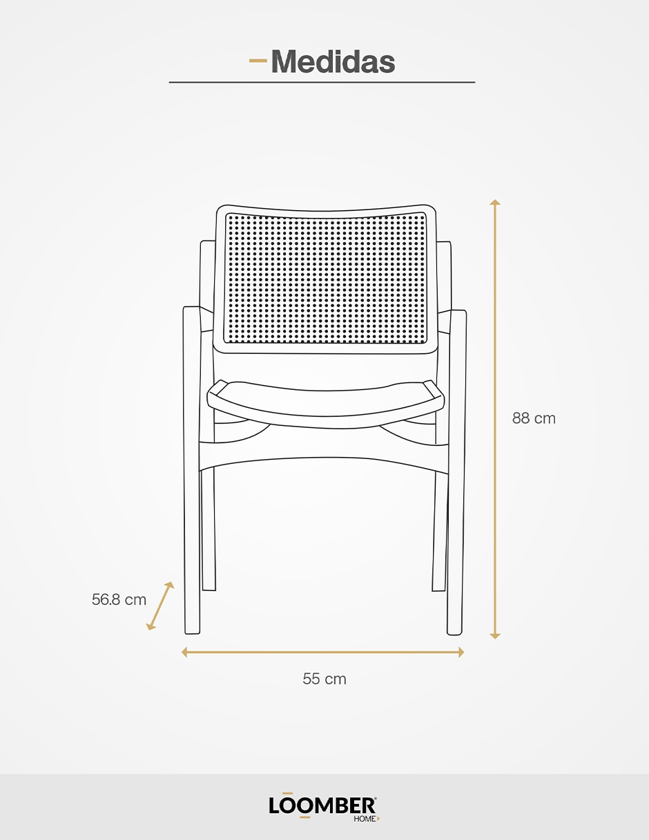 Silla Mossoro de madera pino 6