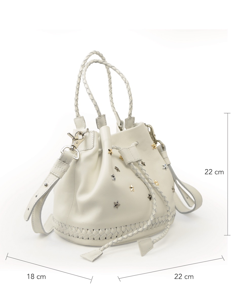 Bolsa bucket uthentic de piel mujer