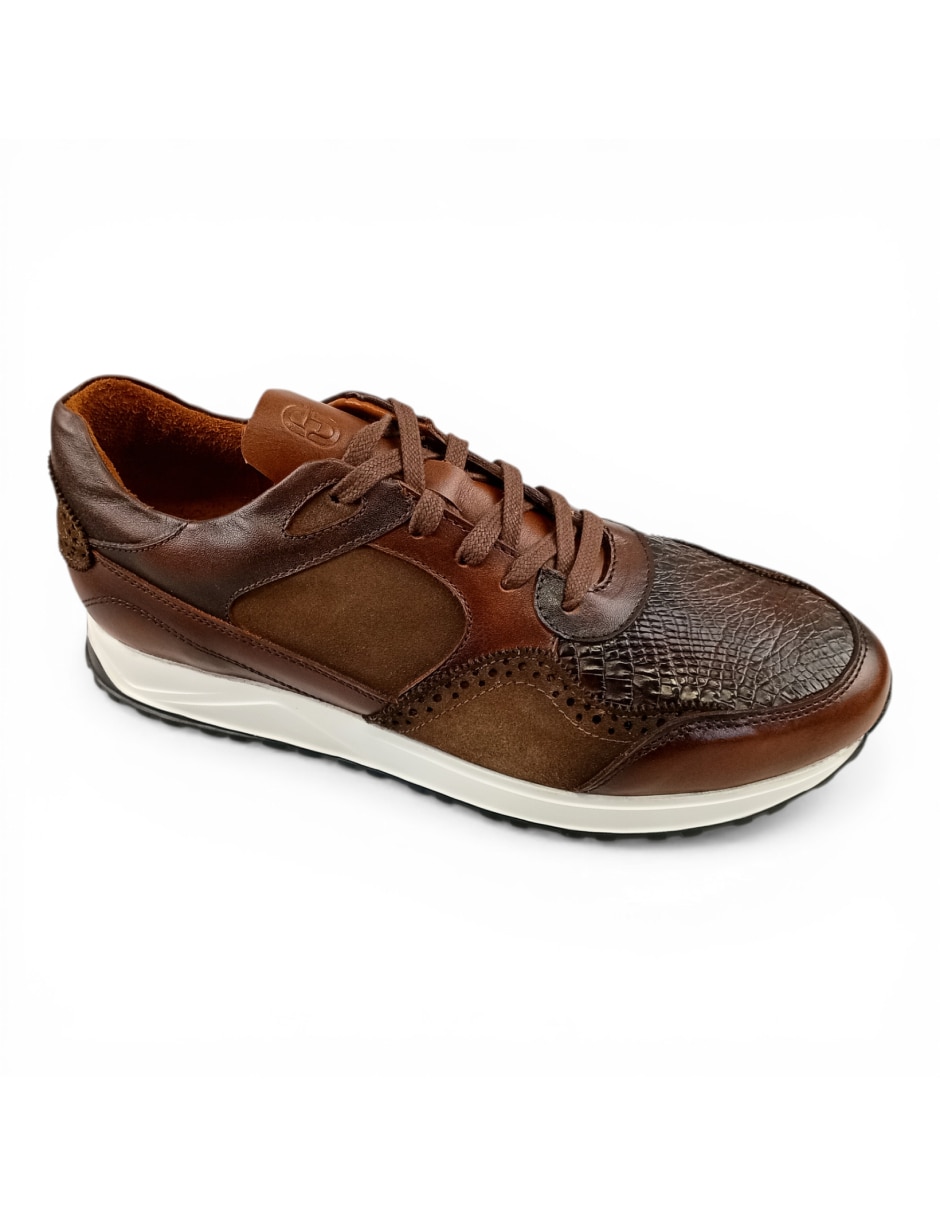 Tenis de pielgromo nexus para hombre