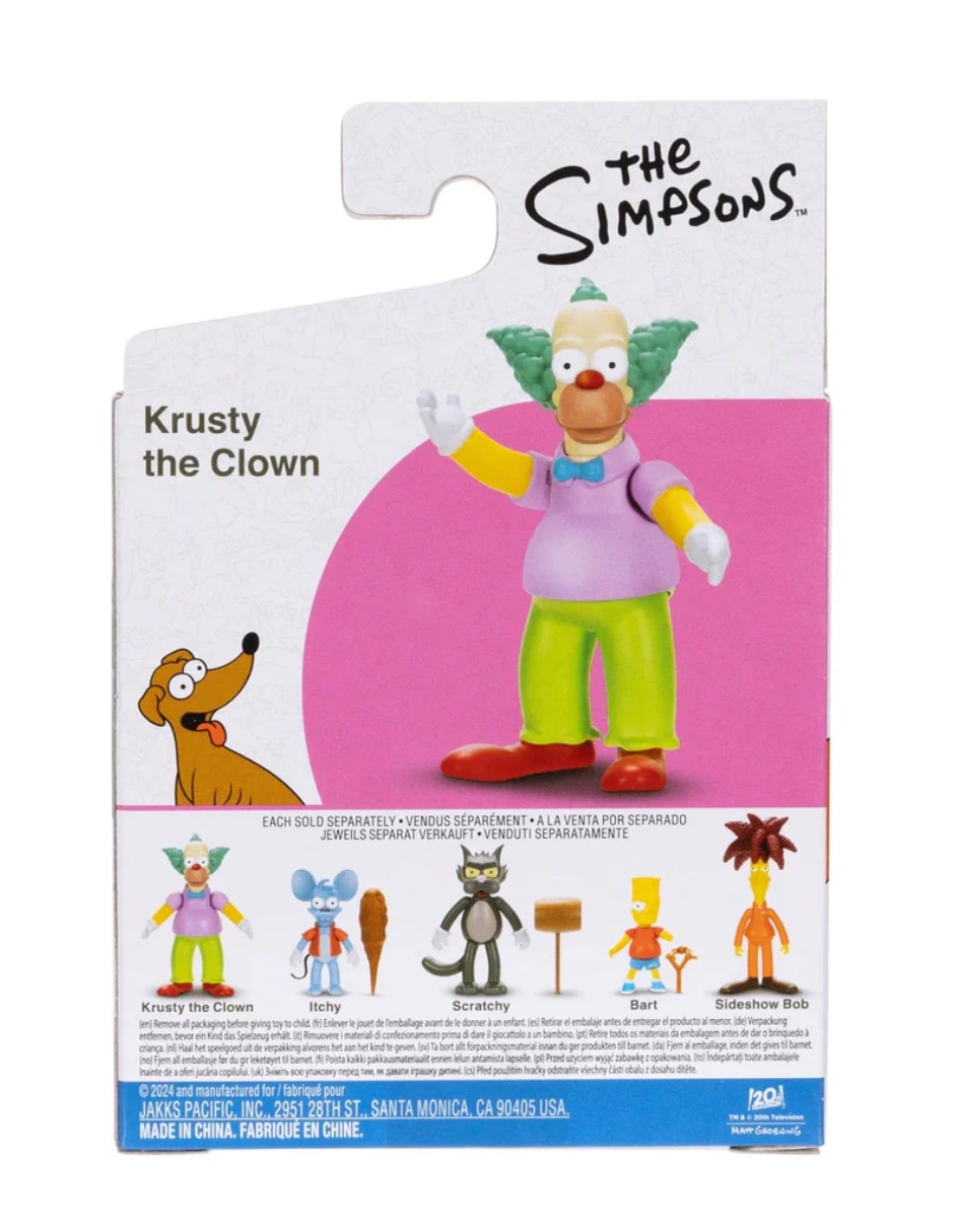 Figura de colección articulada Los Simpson Krusty el payaso estándar Jakks Pacific