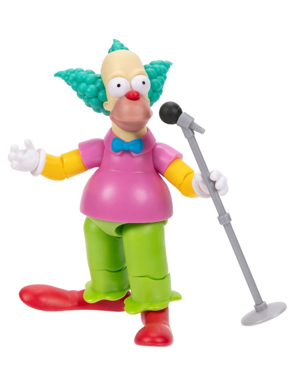 Figura de colección articulada Los Simpson Krusty el payaso estándar Figura de colección articulada Los Simpson Krusty el payaso estándar