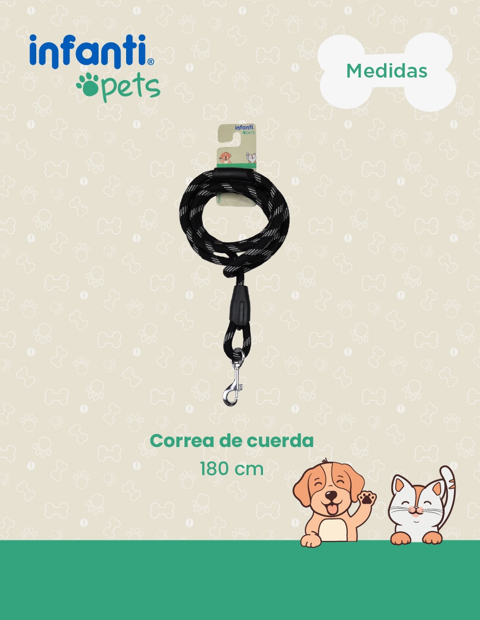 Correa infanti pets para perro y gato