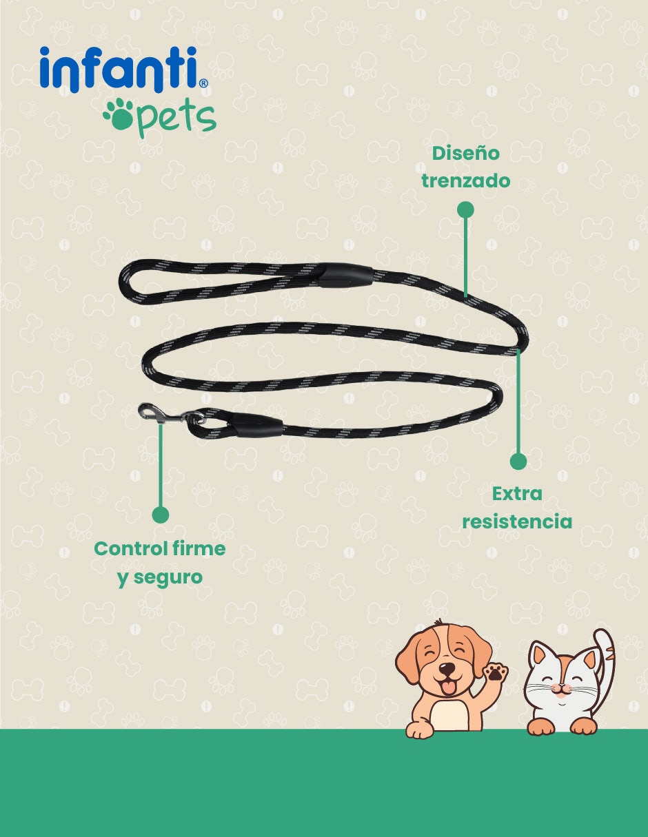 Correa infanti pets para perro y gato