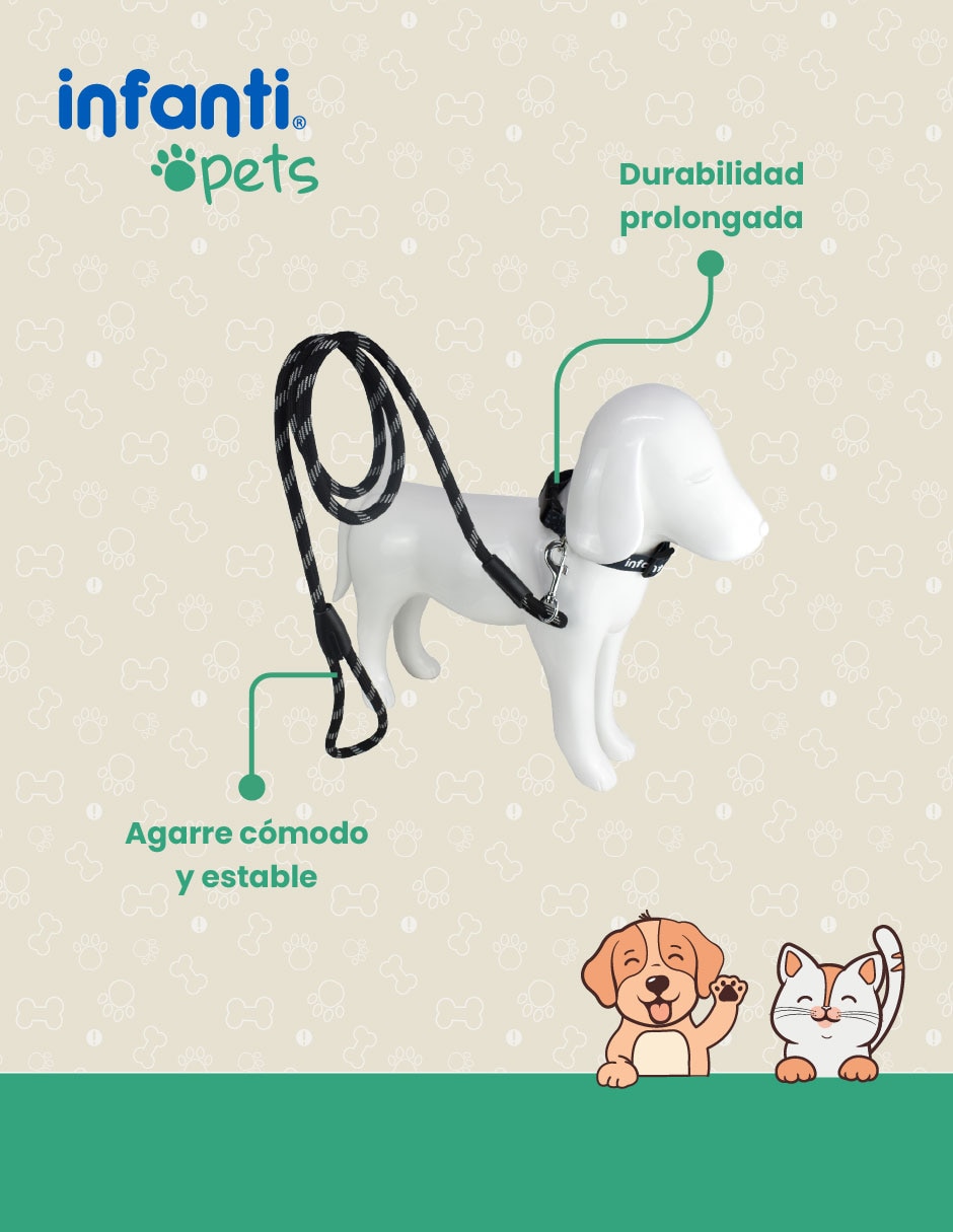 Correa infanti pets para perro y gato