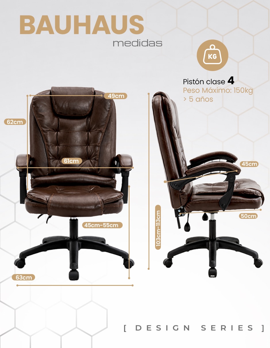 Silla de escritorio bauhaus beckon