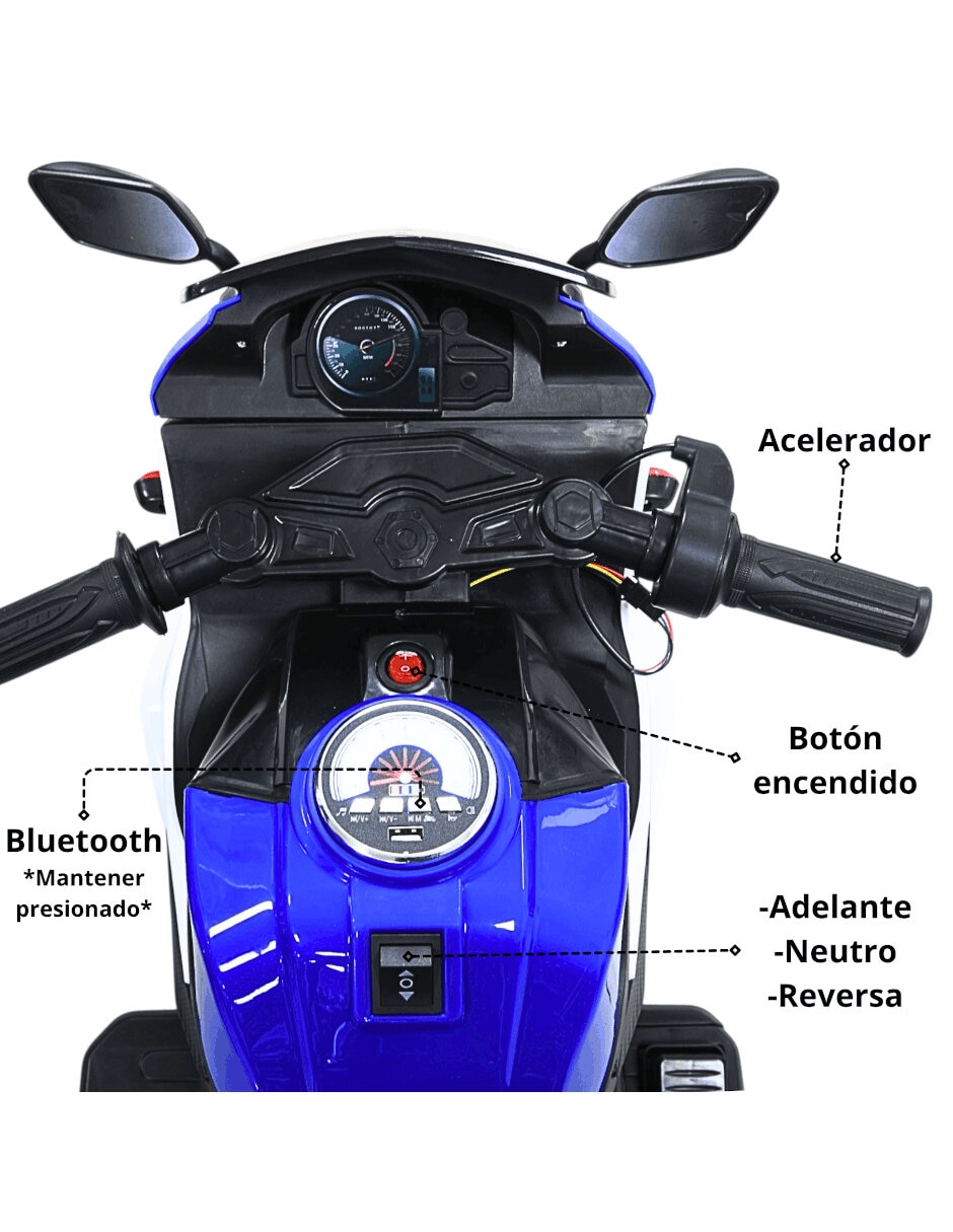 Moto montable recargable unisex 5