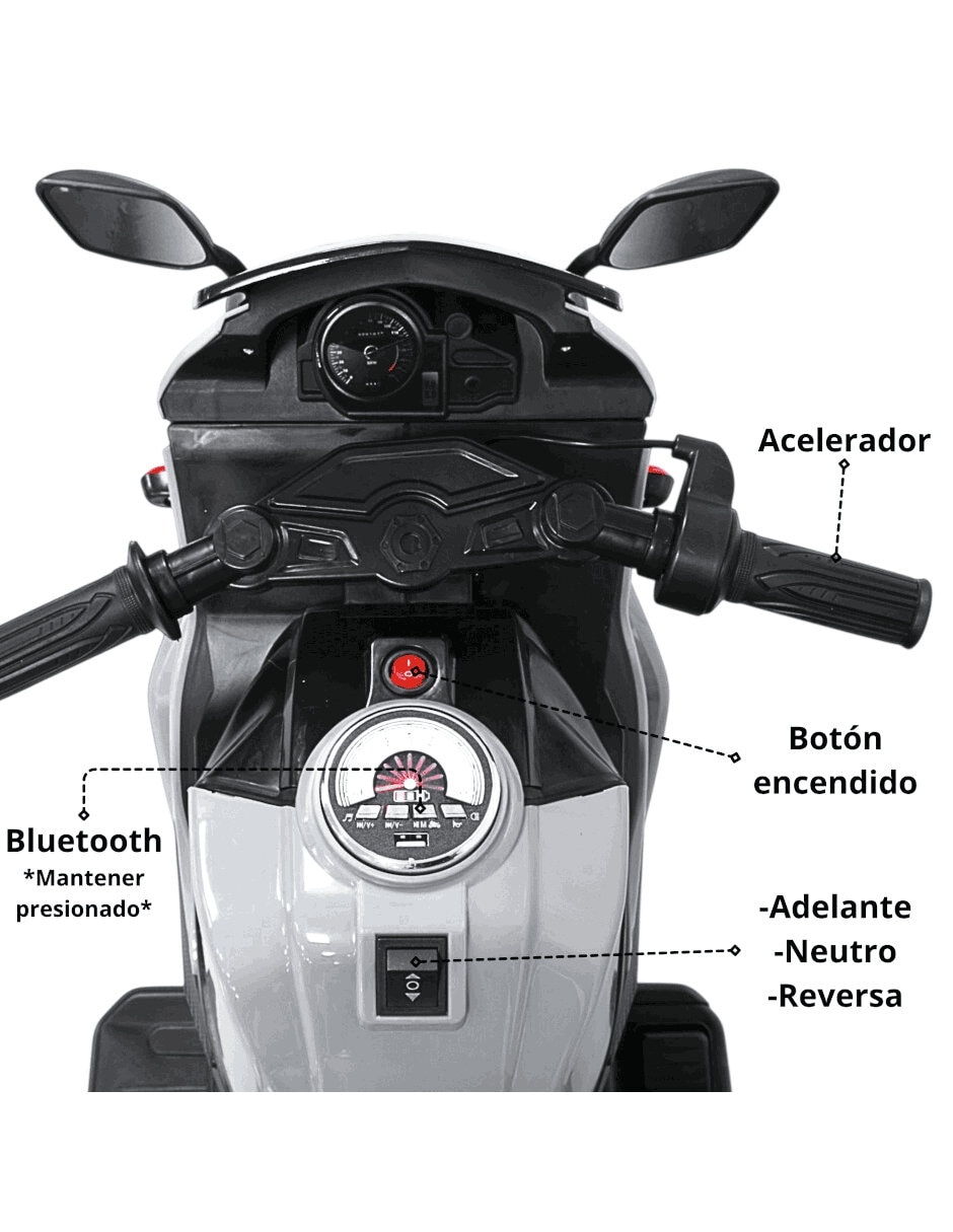Moto montable Joykoo recargable unisex