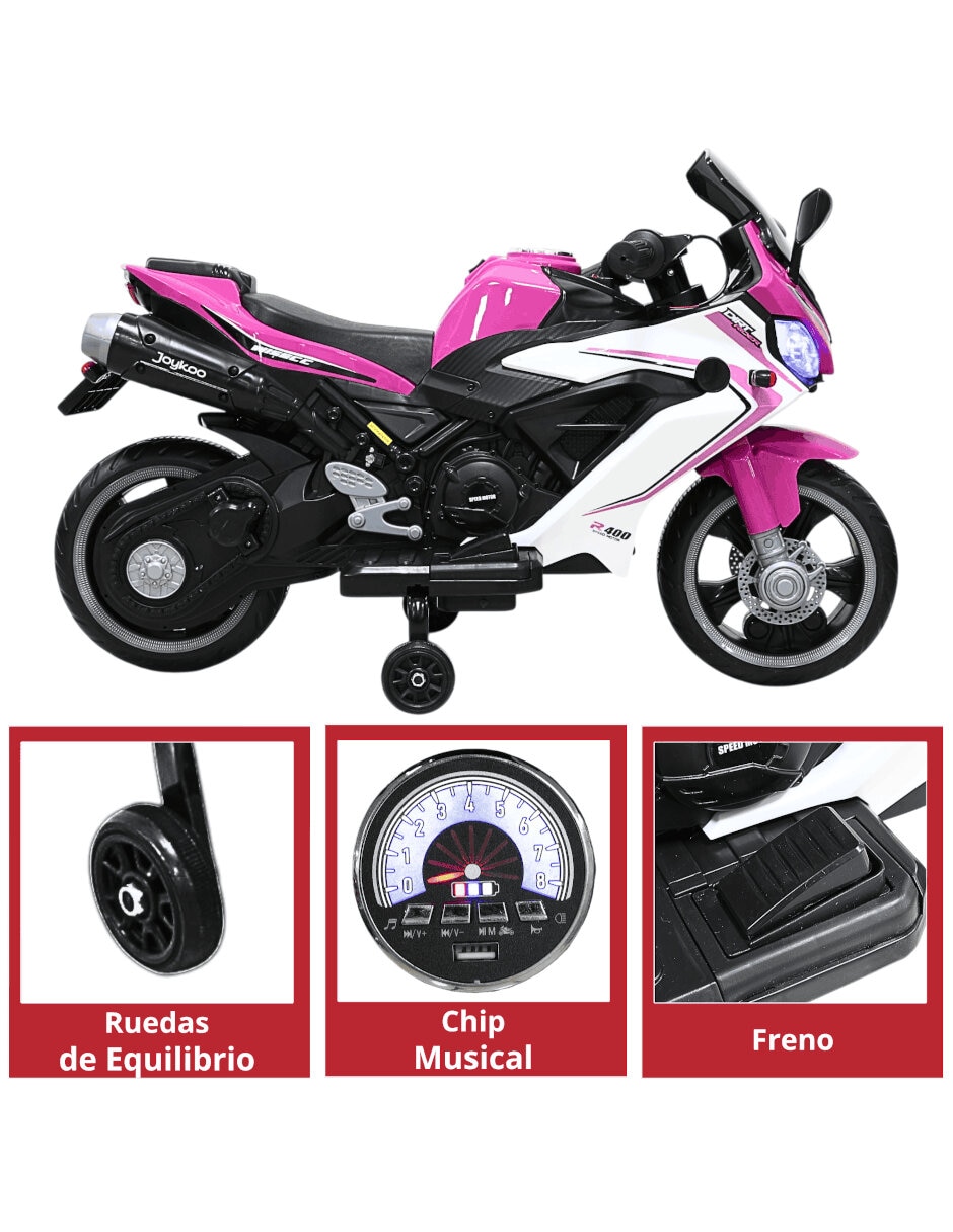 Moto montable recargable unisex 4