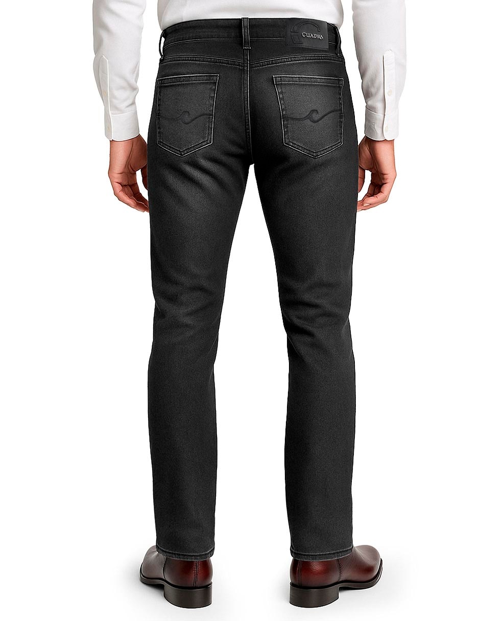 Jeans recto Cuadra (I933) lavado obscuro para hombre
