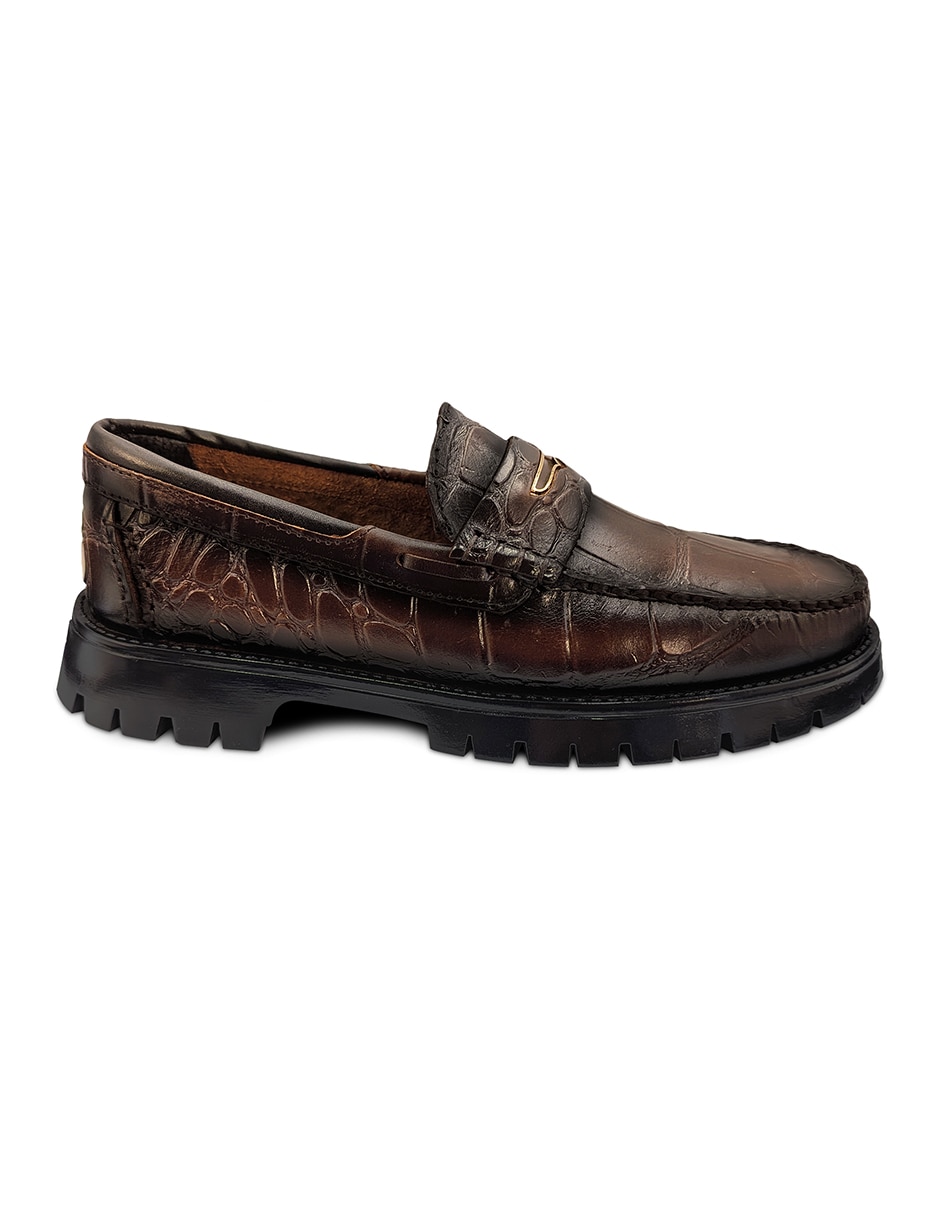 Mocasín RANDEM Chunker Belly Choco para hombre