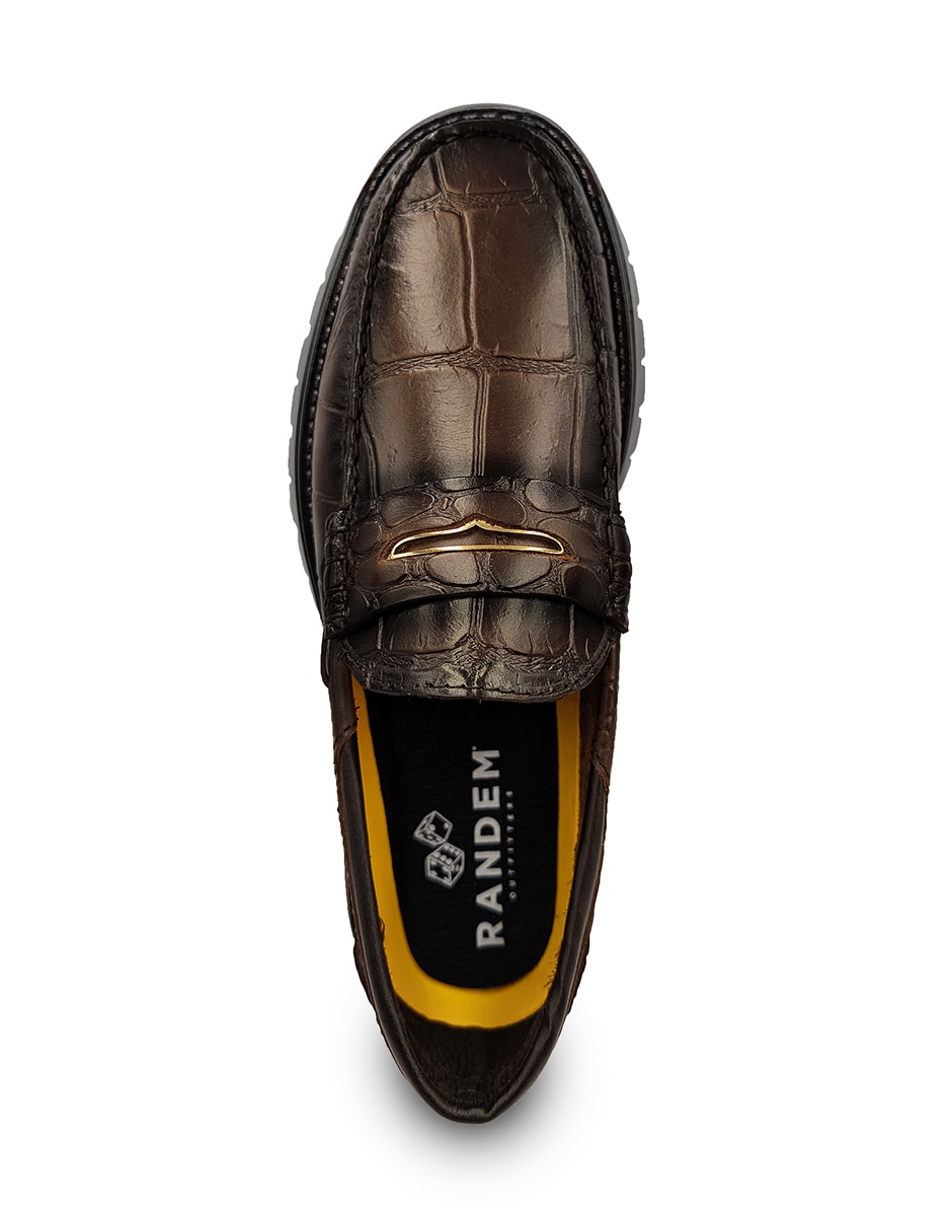Mocasín RANDEM Chunker Belly Choco para hombre