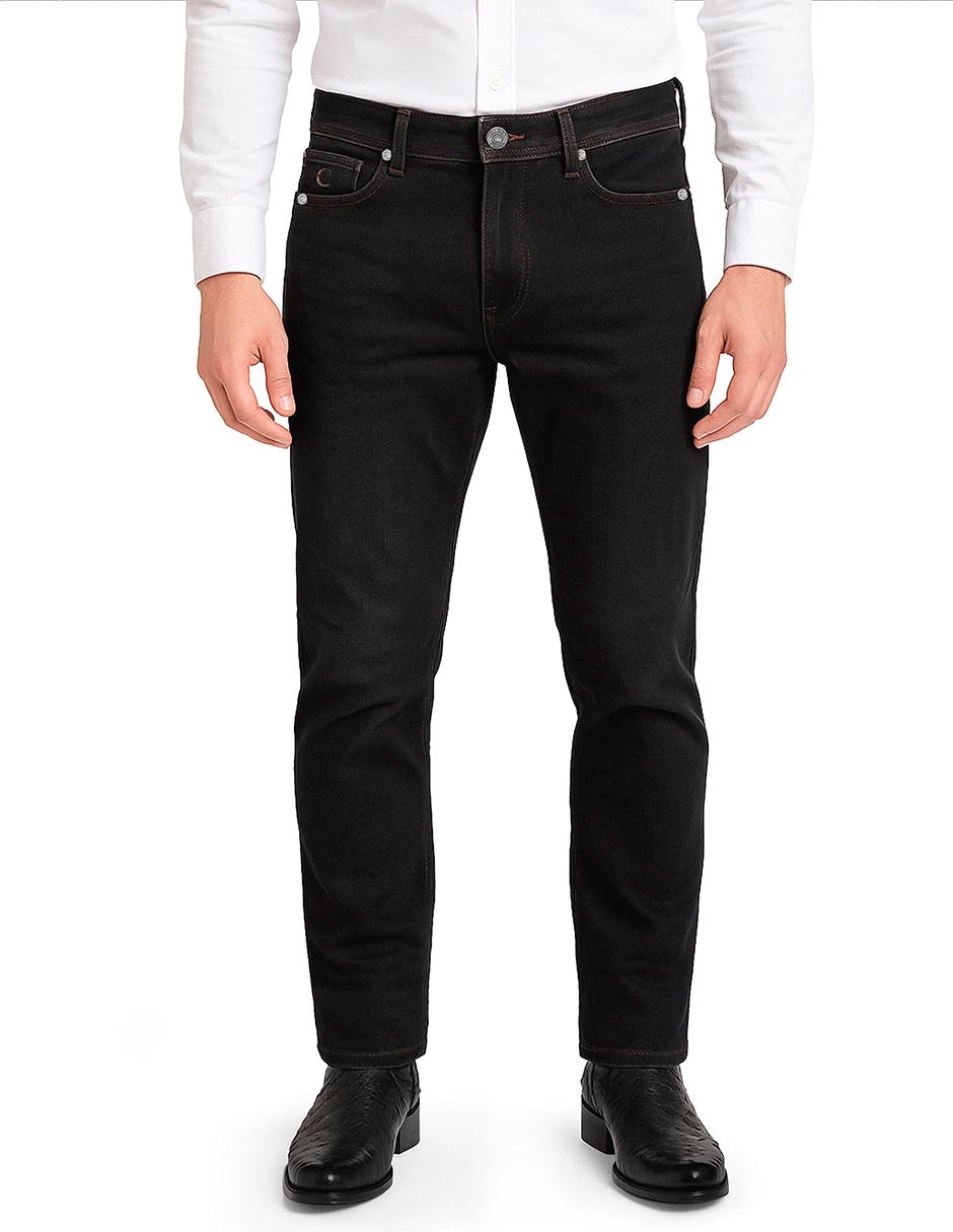 Jeans recto (I933) lavado obscuro para hombre