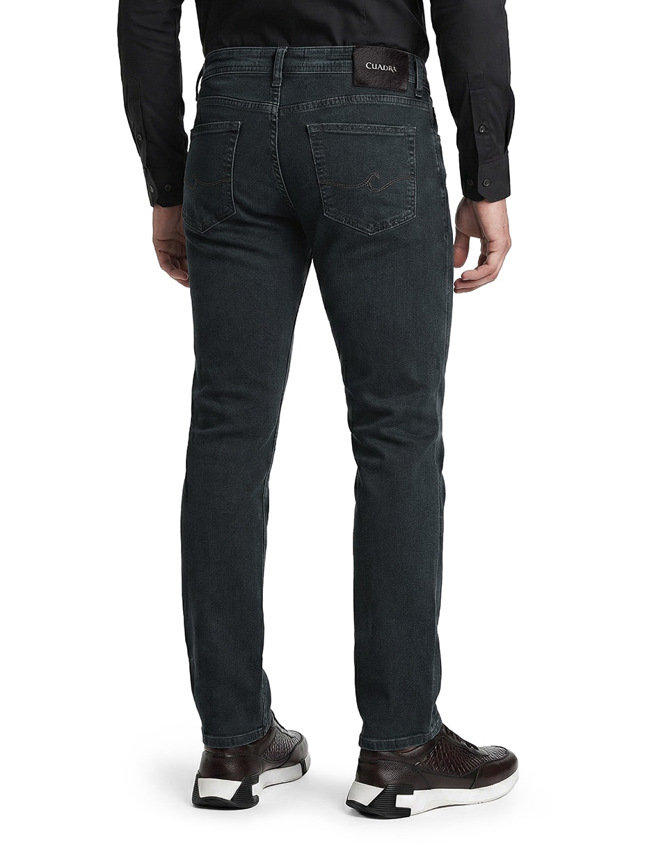 Jeans recto Cuadra (I933) lavado obscuro para hombre