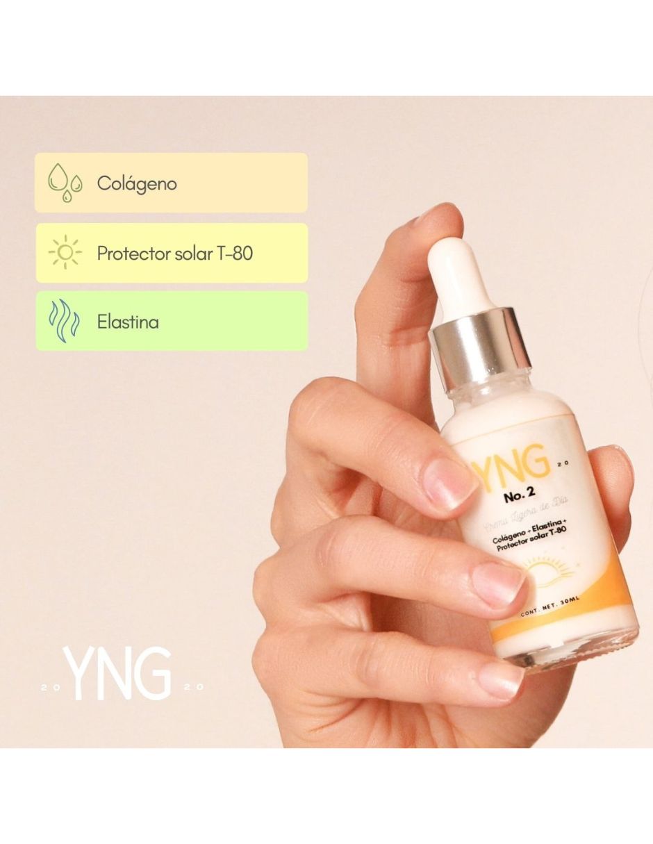 Crema facial recomendada para Hidratar de Día y noche YNG Crema facial para piel Todo tipo piel