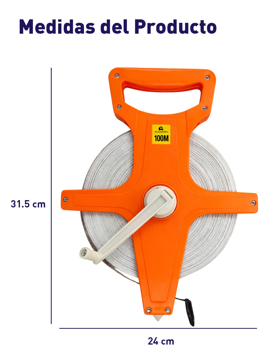Cinta métrica bluelander de 100 m