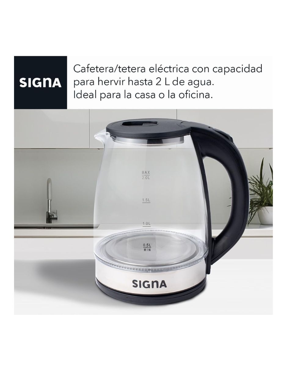 Tetera eléctrica signa de acero inoxidable