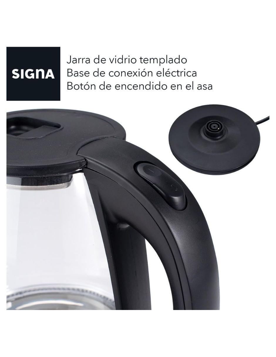 Tetera eléctrica signa de acero inoxidable