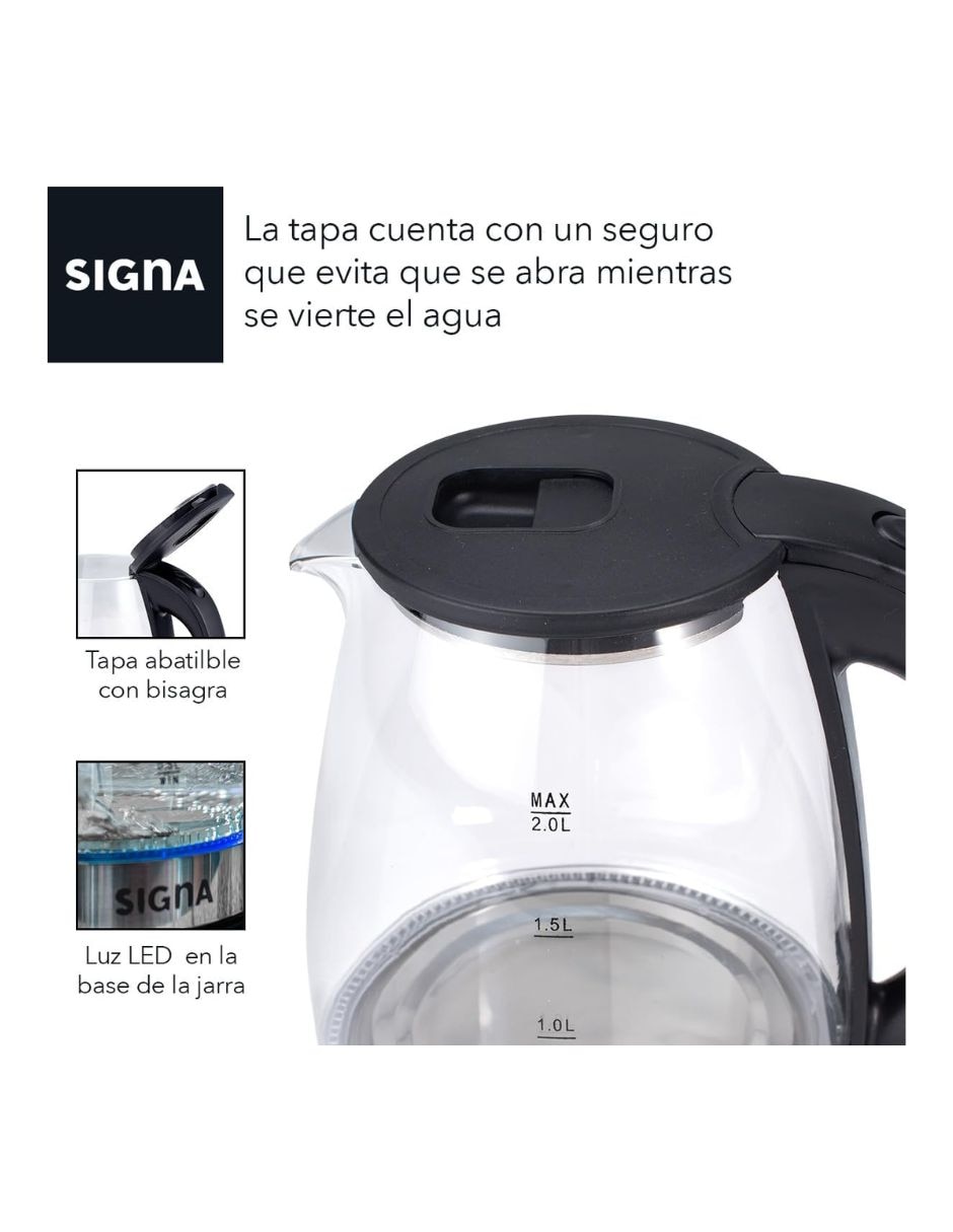 Tetera eléctrica signa de acero inoxidable