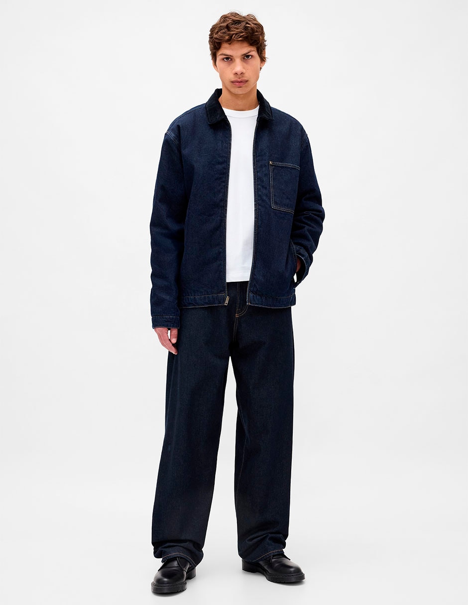 Jeans relaxed lavado obscuro para hombre Jeans relaxed lavado obscuro para hombre