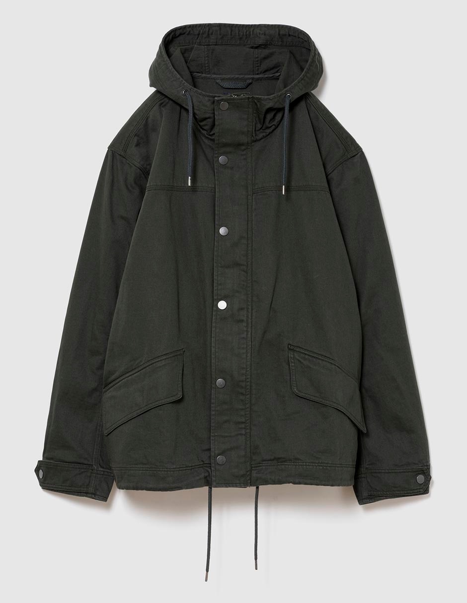 Chamarra parka con bolsillos para hombre