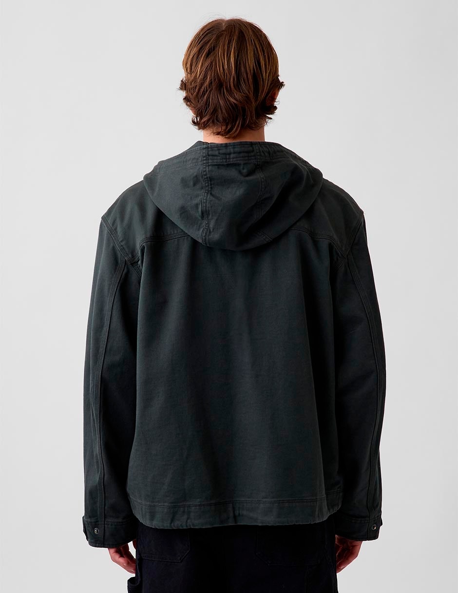 Chamarra parka con bolsillos para hombre
