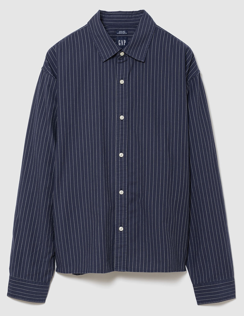 Camisa casual manga larga para hombre