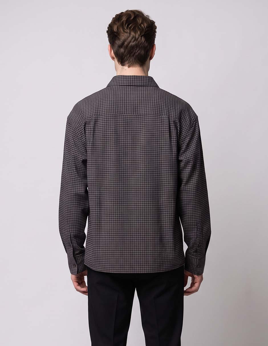 Camisa casual de algodón manga larga para hombre 2