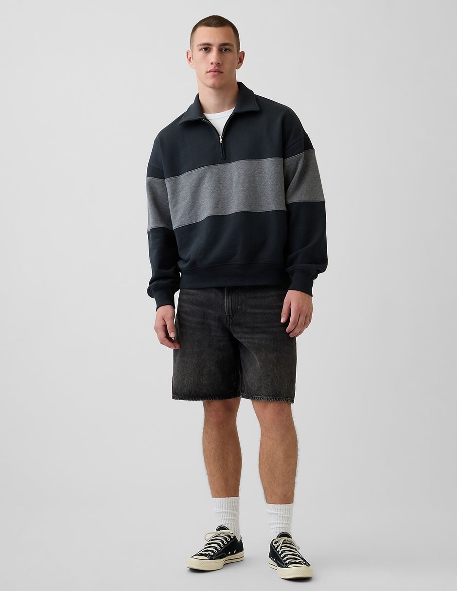 SUDADERA GAP 912715 ALGODÓN, CH, NEGRO