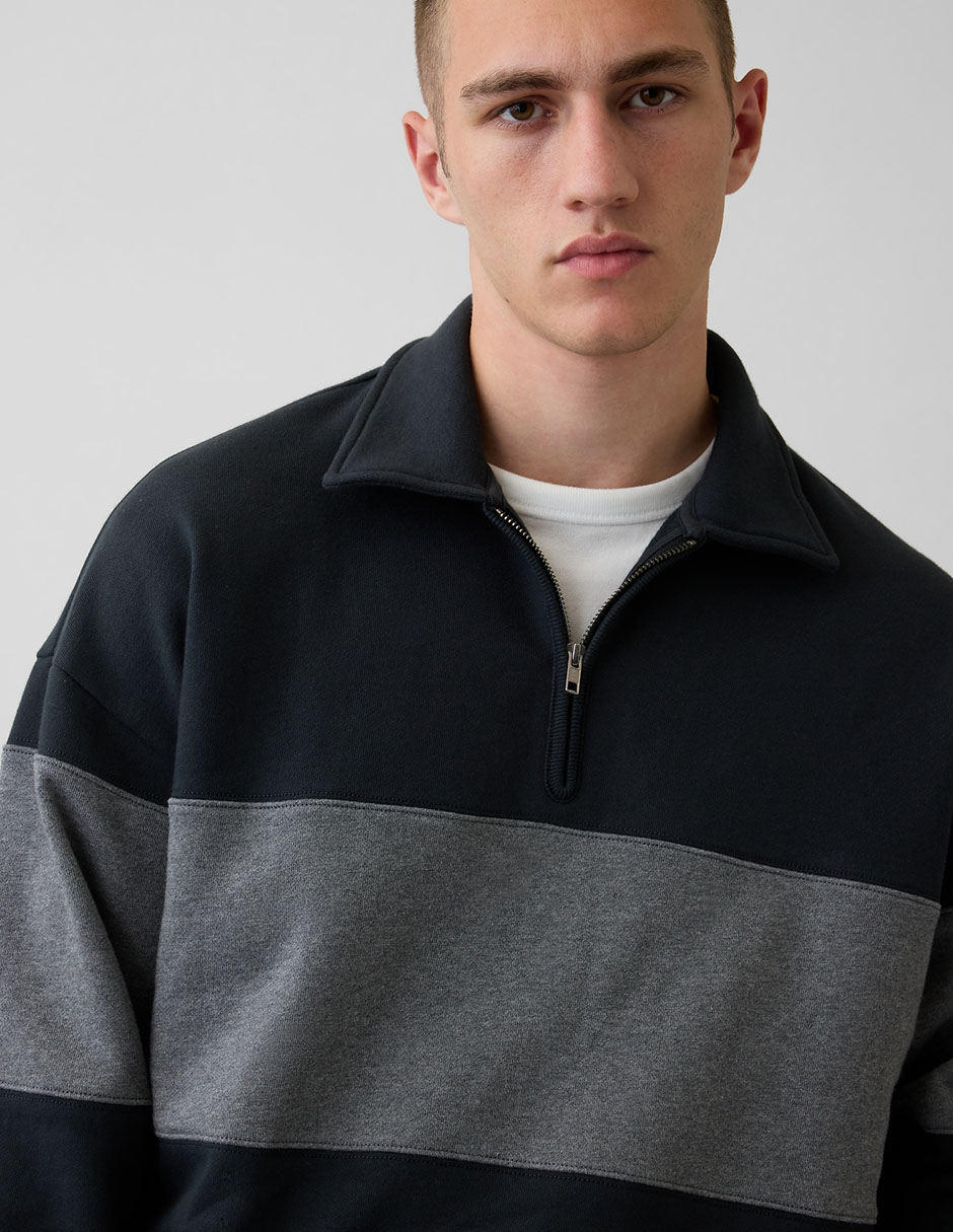 SUDADERA GAP 912715 ALGODÓN, CH, NEGRO