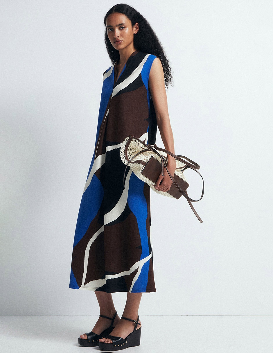Vestido cropped casual para mujer