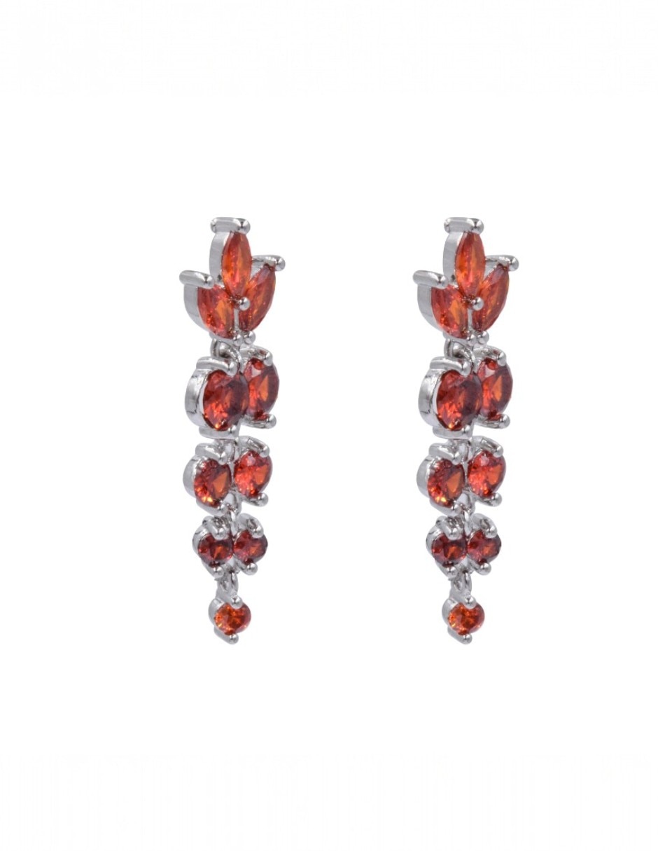 Arete individual de hoja arette arette accesorios de zirconia con acabado liso brillante zirconia