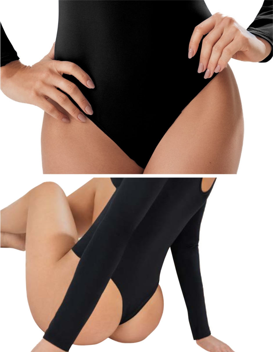 Body cuello redondo escote espalda abierta para mujer 4