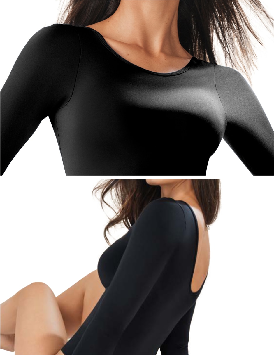Body cuello redondo escote espalda abierta para mujer 5