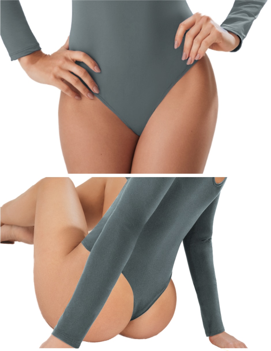 Body cuello redondo escote espalda abierta para mujer 3