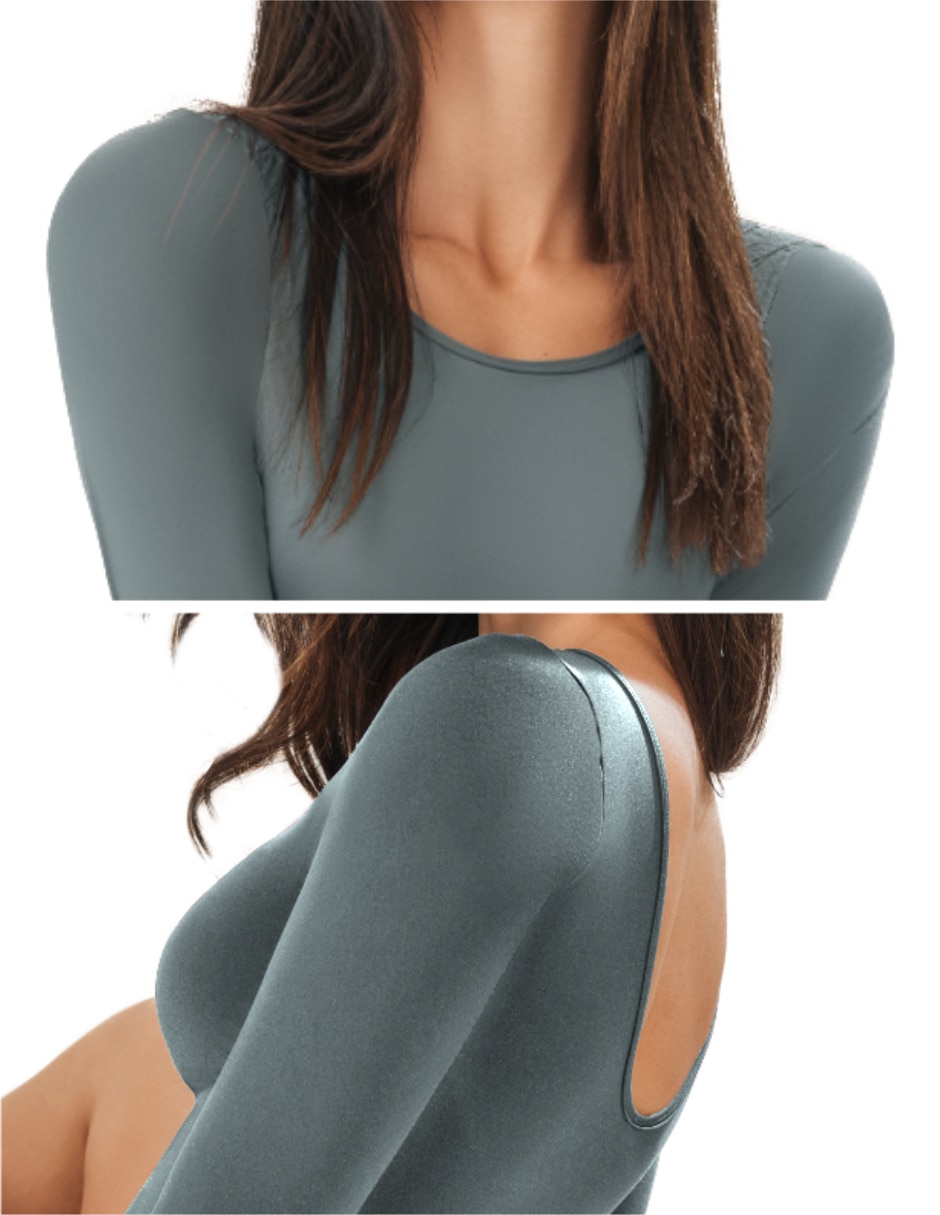 Body cuello redondo escote espalda abierta para mujer 2