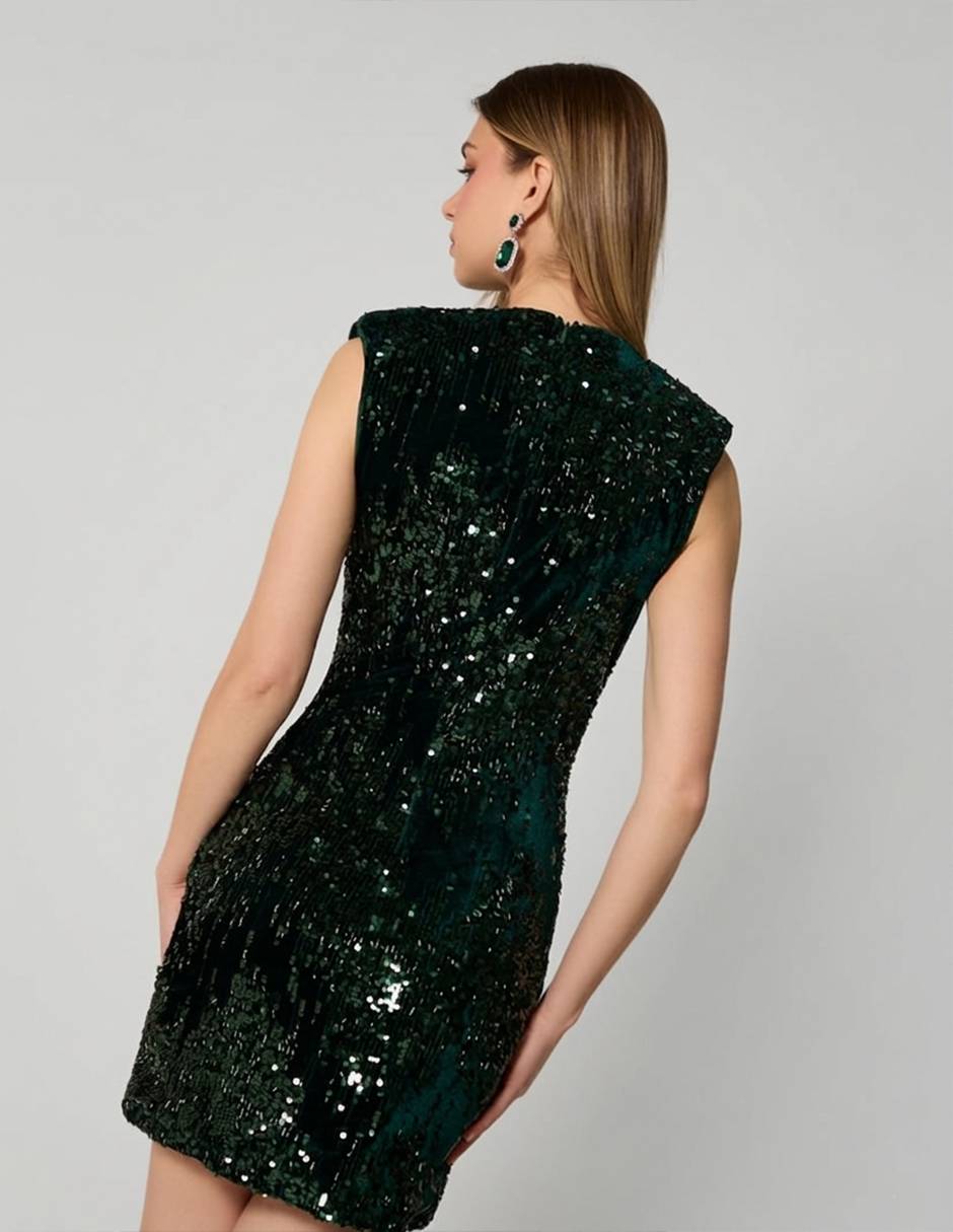 Corto noche studio f green velvet para mujer