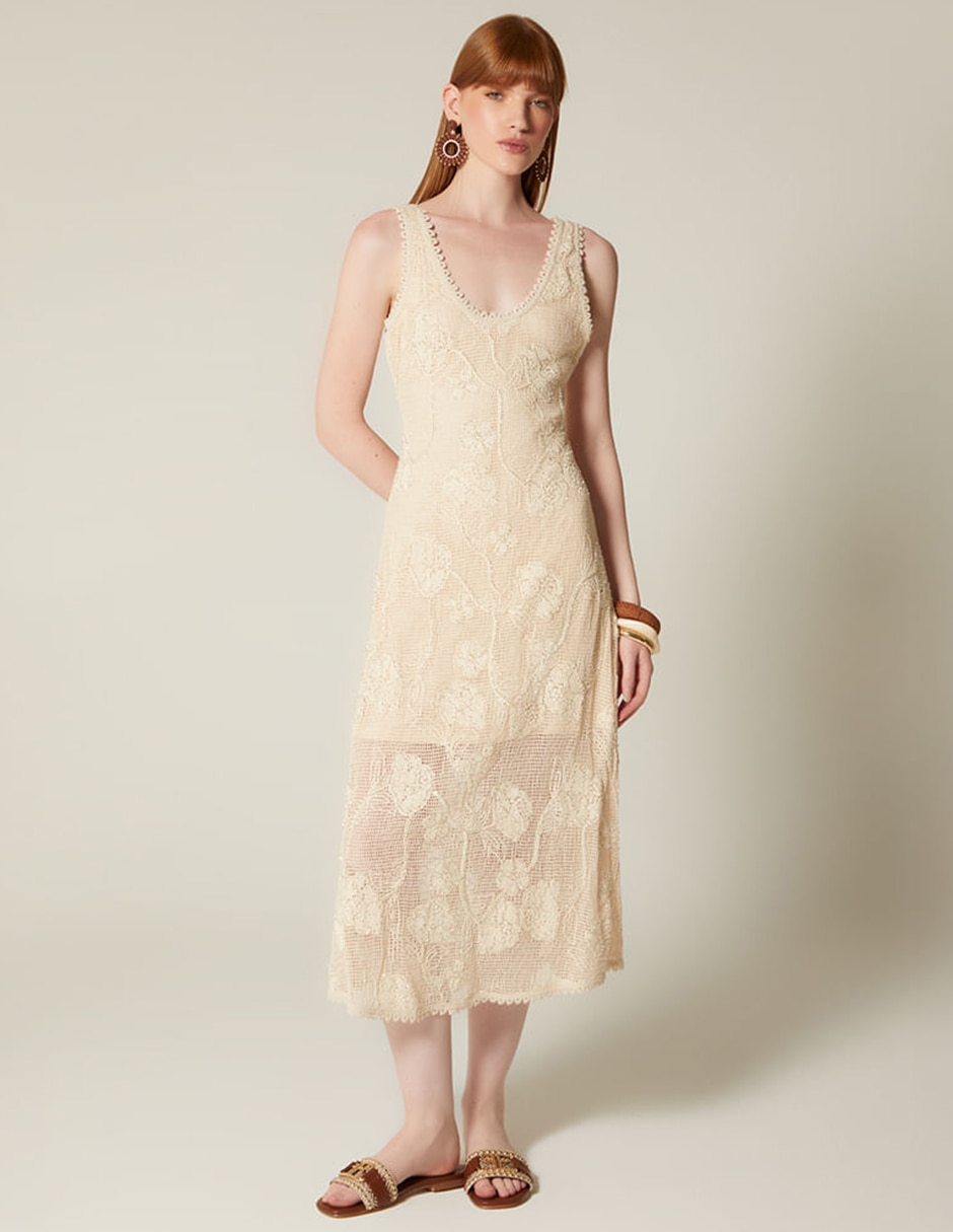 Vestido midi casual studio f verano en canarias para mujer