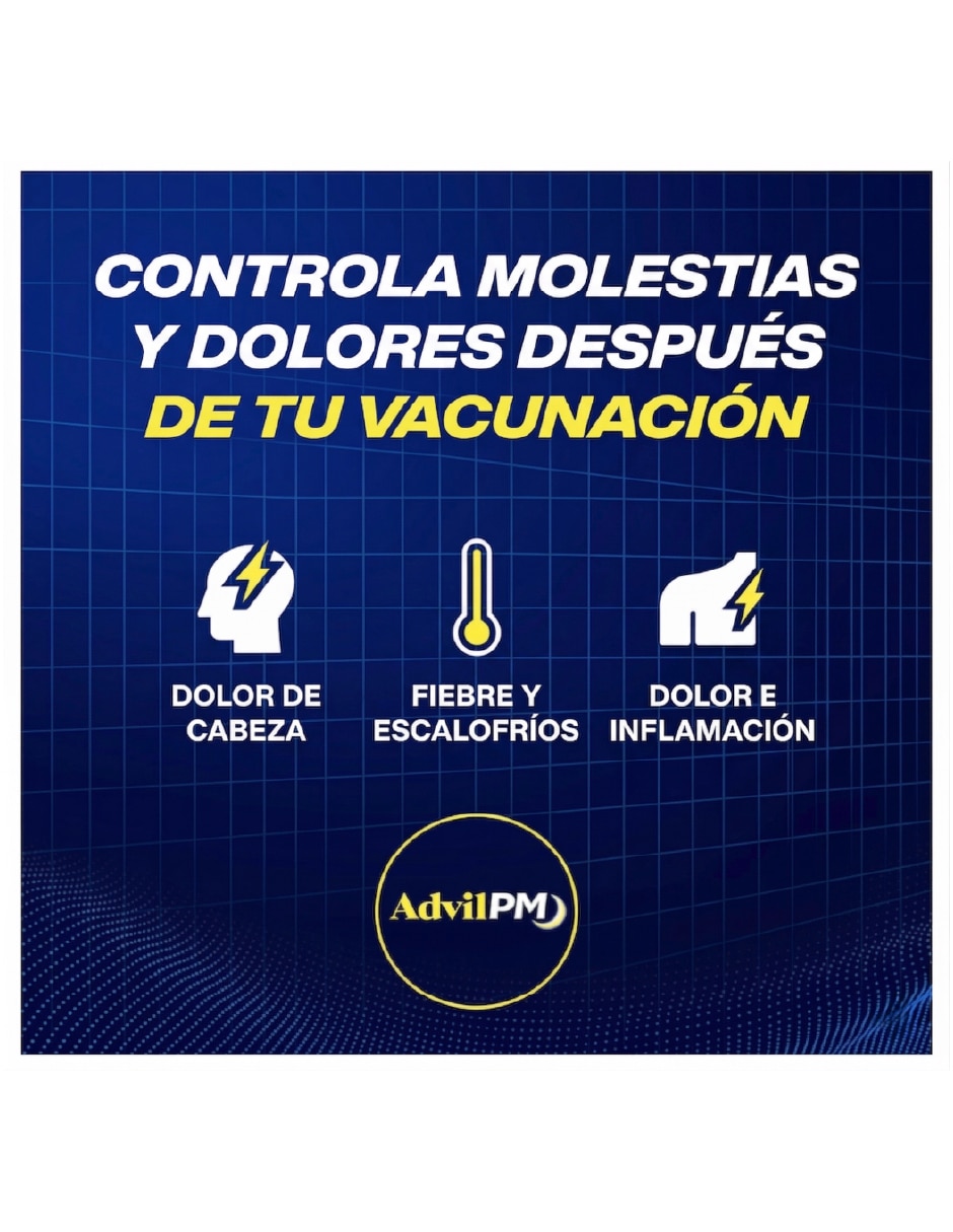 Tabletas para desinflamar y aliviar dolor intenso Advil Advil Pm
