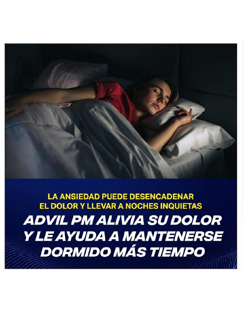 Tabletas para desinflamar y aliviar dolor intenso Advil Advil Pm