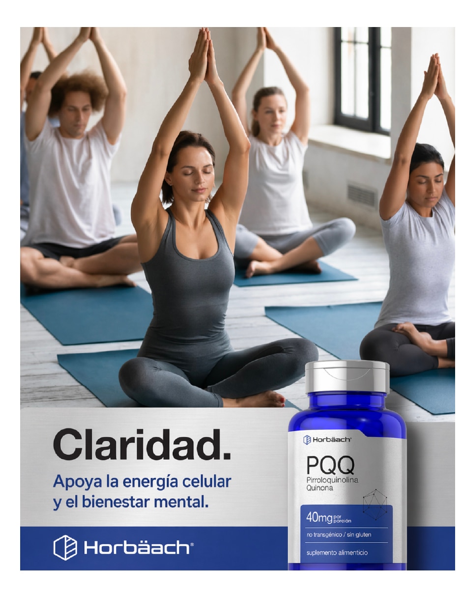Pqq cerebro y corazón fuertes americano Horbaach de 120 caps