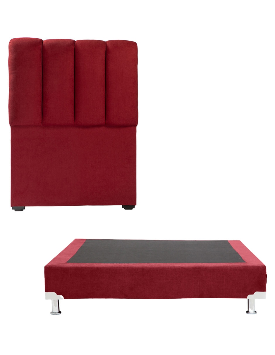Cama kami box de madera y tela 1