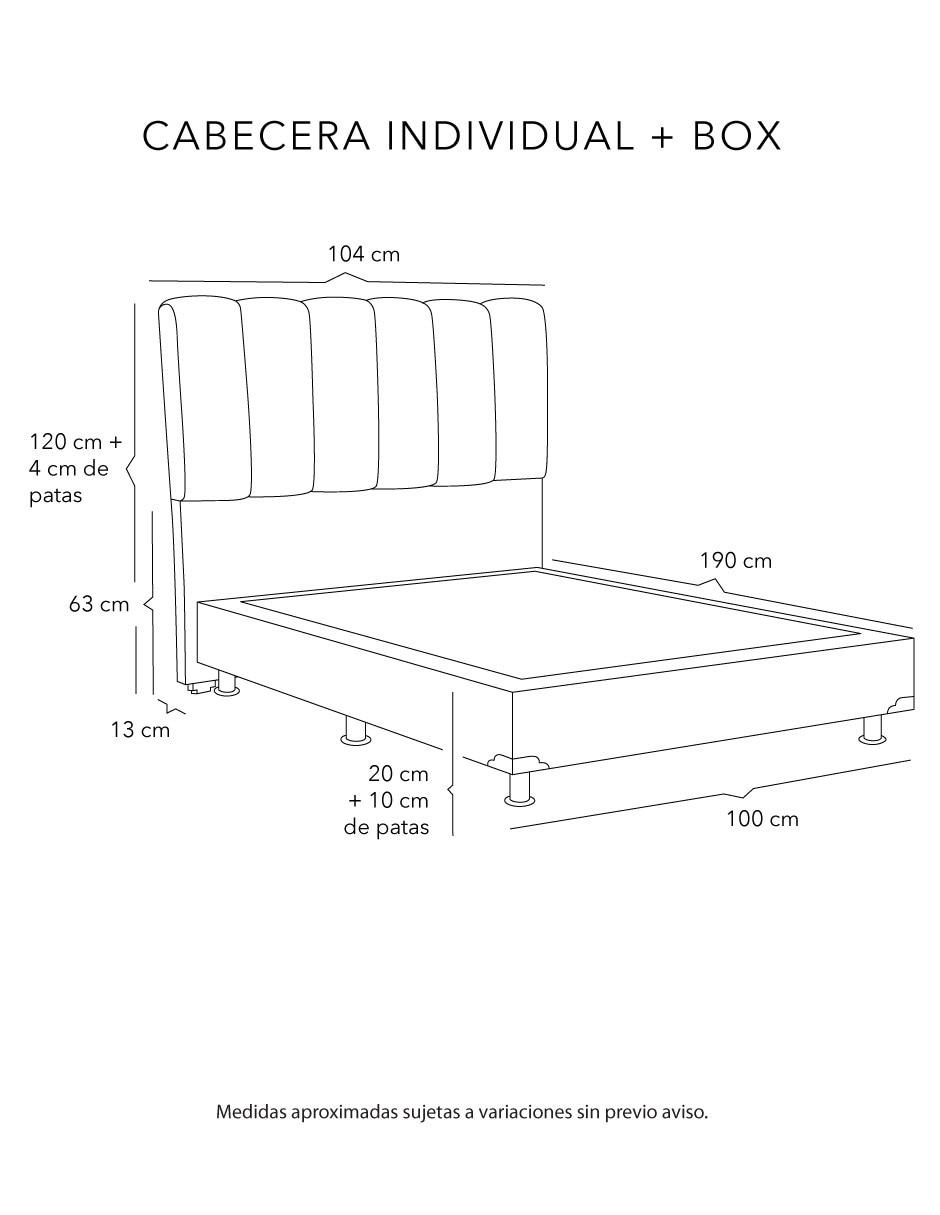 Cama kami box de madera y tela 4